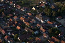 Aerial photograpy of Forstfeld in the state Bas-Rhin, France