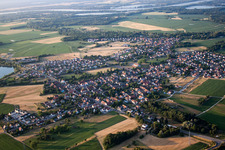 Rountzenheim in the state Bas-Rhin, France viewn from the air
