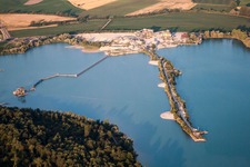 Quarry lake in Soufflenheim in the state Bas-Rhin, France