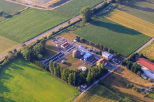 Sewage treatment plant in the district Schuttern in Friesenheim in the state Baden-Wuerttemberg, Germany