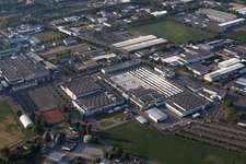 Industrial and commercial area Carl Benz Strasse hier Grohe AG in Lahr/Schwarzwald in the state Baden-Wurttemberg, Germany