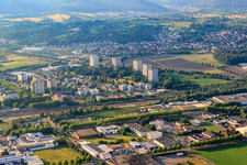 5 high-rise apartment blocks on Römerstr in Lahr in the state Baden-Wuerttemberg, Germany