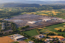 Parking lot with vehicles of MOSOLF Special Vehicles GmbH in Kippenheim in the state Baden-Wuerttemberg, Germany