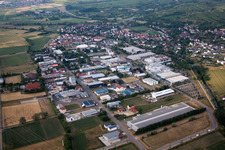 Industrial and commercial area Ost in Bahlingen on Kaiserstuhl in the state Baden-Wurttemberg