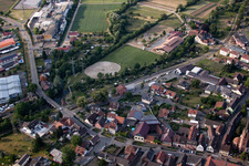 Eichstetten am Kaiserstuhl in the state Baden-Wuerttemberg, Germany viewn from the air