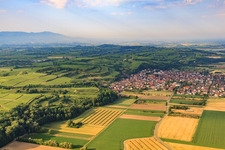 View from the north in Merdingen in the state Baden-Wuerttemberg, Germany