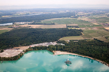 Betonwerk Müller GmbH & Co. KG at the Rimsinger Baggersee in the district Niederrimsingen in Breisach am Rhein in the state Baden-Wuerttemberg, Germany