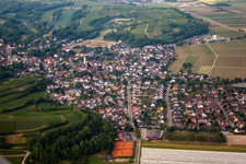 From the north in Buggingen in the state Baden-Wuerttemberg, Germany