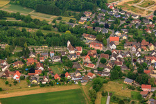 Evangelical Church at the Cemetery in Buggingen in the state Baden-Wuerttemberg, Germany