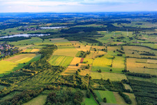 View of Lake Nieder-Moser in the district Nieder-Moos in Freiensteinau in the state Hesse, Germany