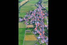 Village view from the northeast in the district Crainfeld in Grebenhain in the state Hesse, Germany