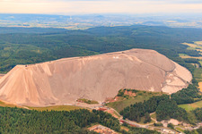 Monte Kali - spoil dump of K+S Minerals and Agriculture GmbH in Neuhof in the state Hesse, Germany