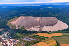 Monte Kali - spoil heap of K+S Minerals and Agriculture GmbH, plant Neuhof-Ellers in Neuhof in the state Hesse, Germany