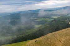 Aerial photograpy of District Sieblos in Poppenhausen in the state Hesse, Germany