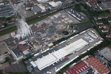 High-bay warehouse building complex and logistics center on the premises of Friedrich Zufall GmbH & Co. KG in the district Frauenberg in Fulda in the state Hesse, Germany