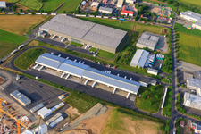 Werner-von-Siemens-Straße industrial estate with VTL Networked Transport Logistics GmbH in the district Besges in Fulda in the state Hesse, Germany