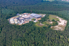 Building and production halls on the premises of the chemical manufacturers Biothan GmbH in the district Kleinlueder in Grossenlueder in the state Hesse, Germany