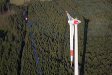 New wind farm in the district Reichlos in Freiensteinau in the state Hesse, Germany
