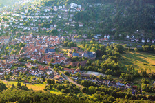 Aerial photograpy of Castle Büdingen in Büdingen in the state Hesse, Germany