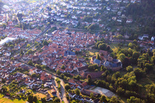 Oblique view of Castle Büdingen in Büdingen in the state Hesse, Germany