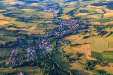 Village view from the southwest in the district Wolferborn in Büdingen in the state Hesse, Germany
