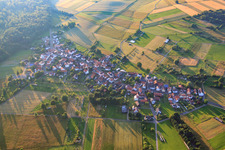 Village view from the south in the district Michelau in Büdingen in the state Hesse, Germany