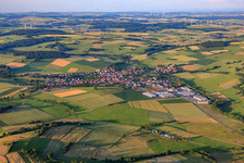 Village view from the southwest in Kefenrod in the state Hesse, Germany