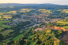 View of the town from the southwest in Gedern in the state Hesse, Germany