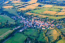 Village view from the west in the district Breungeshain in Schotten in the state Hesse, Germany