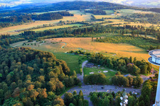 Oblique view of Hoherodskopf summer toboggan run in the district Breungeshain in Schotten in the state Hesse, Germany