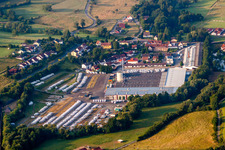 Buildings and production halls on the motorhome and caravan vehicle construction site Knaus Tabbert in Sinntal in the state Hesse, Germany