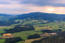 Wasserkuppe from the west in the district Obernhausen in Gersfeld in the state Hesse, Germany