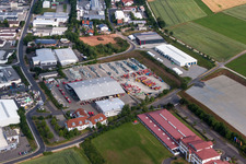Industrial estate and company settlement with WEMO-tec GmbH in the district Welkers in Eichenzell in the state Hesse, Germany