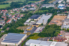 Industrial area with KBS Gastrotechnik in the district Welkers in Eichenzell in the state Hesse, Germany
