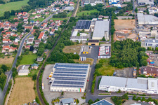 Industrial area with eismann in the district Welkers in Eichenzell in the state Hesse, Germany