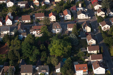 District Dannstadt in Dannstadt-Schauernheim in the state Rhineland-Palatinate, Germany from the plane