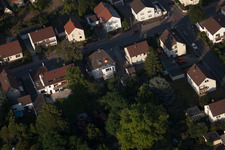 District Dannstadt in Dannstadt-Schauernheim in the state Rhineland-Palatinate, Germany from the drone perspective