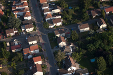 District Dannstadt in Dannstadt-Schauernheim in the state Rhineland-Palatinate, Germany from above