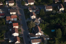 District Dannstadt in Dannstadt-Schauernheim in the state Rhineland-Palatinate, Germany from the plane