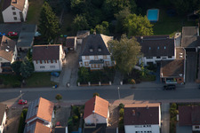 District Dannstadt in Dannstadt-Schauernheim in the state Rhineland-Palatinate, Germany from the drone perspective