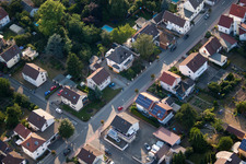Oblique view of District Dannstadt in Dannstadt-Schauernheim in the state Rhineland-Palatinate, Germany