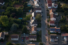 District Dannstadt in Dannstadt-Schauernheim in the state Rhineland-Palatinate, Germany from the plane