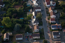 Bird's eye view of District Dannstadt in Dannstadt-Schauernheim in the state Rhineland-Palatinate, Germany