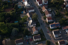 Drone recording of District Dannstadt in Dannstadt-Schauernheim in the state Rhineland-Palatinate, Germany