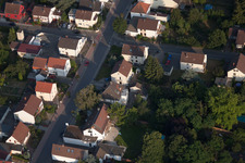 District Dannstadt in Dannstadt-Schauernheim in the state Rhineland-Palatinate, Germany from the drone perspective