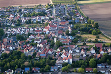 District Schauernheim in Dannstadt-Schauernheim in the state Rhineland-Palatinate, Germany from the plane