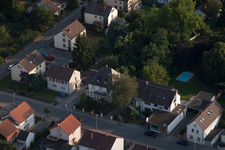 Oblique view of District Dannstadt in Dannstadt-Schauernheim in the state Rhineland-Palatinate, Germany