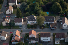 Bird's eye view of District Dannstadt in Dannstadt-Schauernheim in the state Rhineland-Palatinate, Germany