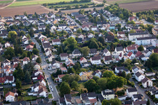 District Dannstadt in Dannstadt-Schauernheim in the state Rhineland-Palatinate, Germany from a drone