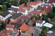 District Bobenheim in Bobenheim-Roxheim in the state Rhineland-Palatinate, Germany seen from above